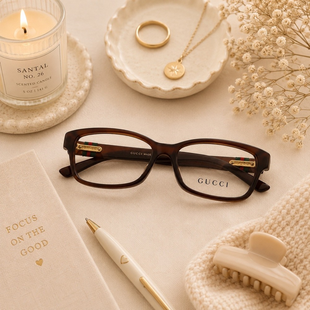 Gucci Eyeglasses Frames GG3670 Brown Designer Glasses Italy